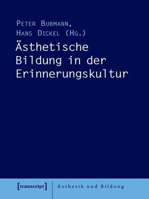cover image of Ästhetische Bildung in der Erinnerungskultur
